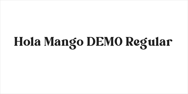 Hola Mango DEMO Regular Logo