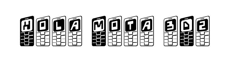 Hola Mota 3D2  Fuentes Gratis Descargar
