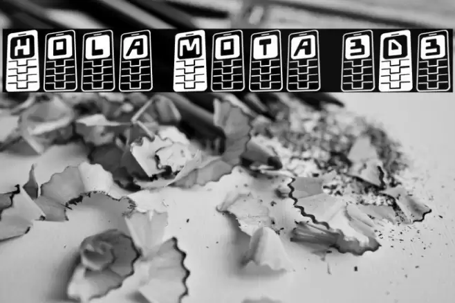 Hola Mota 3D3 Fuentes examples