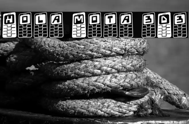 Hola Mota 3D3 Fuentes examples