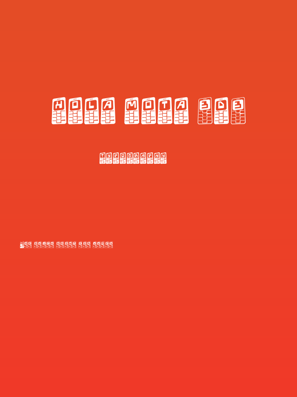 Hola Mota 3D3 Poster