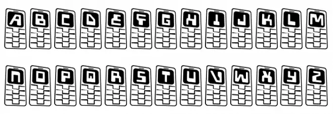 Hola Mota 3D फ़ॉन्ट लोअरकेस