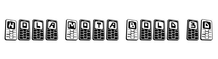 Hola Mota Bold 3D  les polices de caractères gratuit tlcharger
