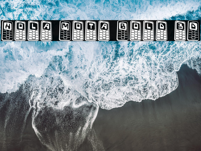 Hola Mota Bold 3D Example 2