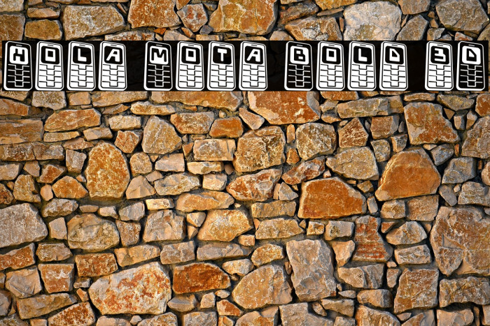 Hola Mota Bold 3D Example 3