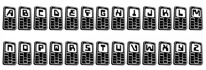 Hola Mota Bold 3D Fuentes MINÚSCULAS