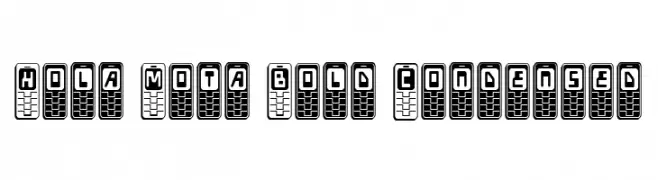 Hola Mota Bold Condensed  baixar fontes gratis