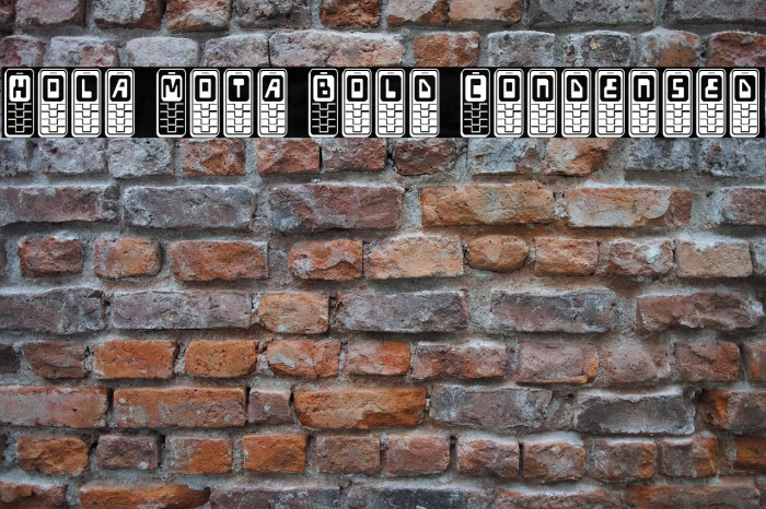Hola Mota Bold Condensed Example 1