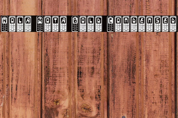 Hola Mota Bold Condensed Example 3