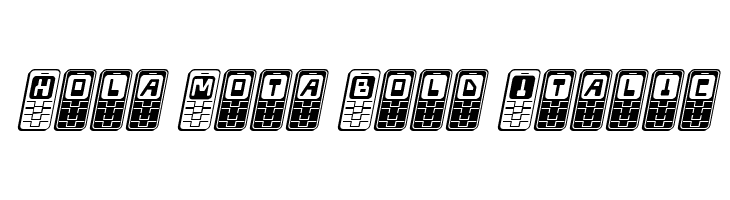 Hola Mota Bold Italic  Descarca Fonturi Gratis