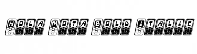 Hola Mota Bold Italic  baixar fontes gratis