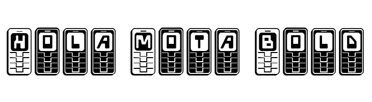 Hola Mota Bold  font caratteri gratis