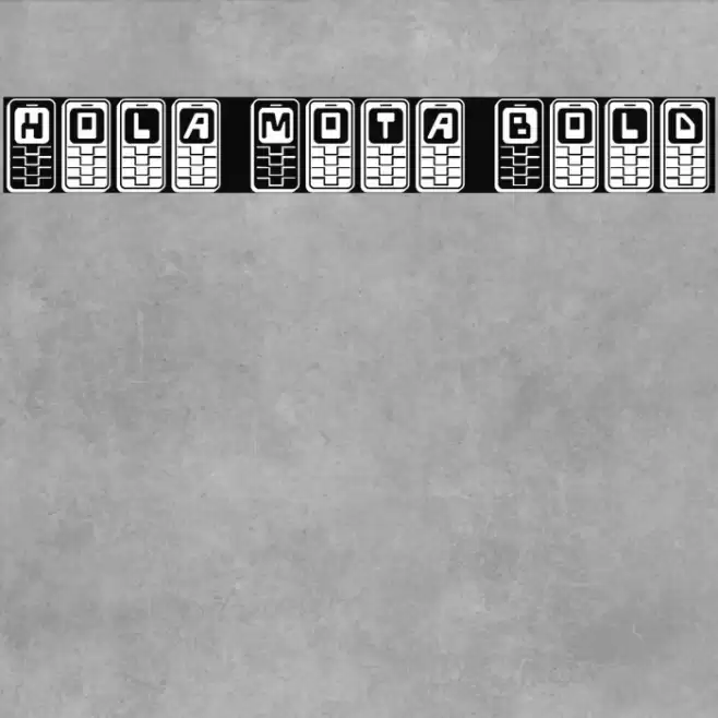Hola Mota Bold Font examples