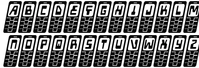 Hola Mota Condensed Italic Font UPPERCASE