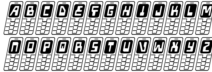 Hola Mota Condensed Italic Font LOWERCASE