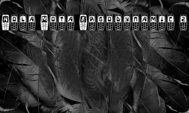 Hola Mota Ergodynamic 2 フォント examples