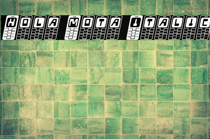 Hola Mota Italic Example 3