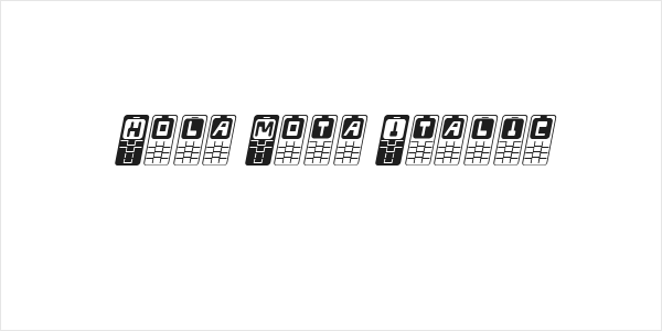 Hola Mota Italic Logo