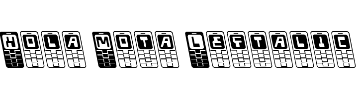 Hola Mota Leftalic  Frei Schriftart Herunterladen