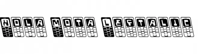 Hola Mota Leftalic  baixar fontes gratis