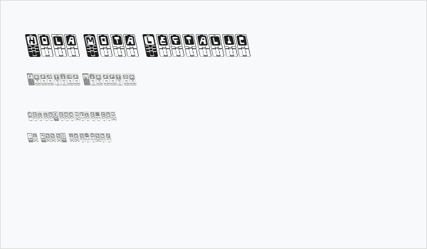 Hola Mota Leftalic Business Card