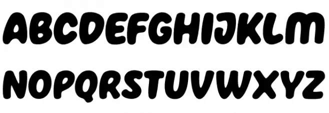 HolaZozo Schriftart Groß