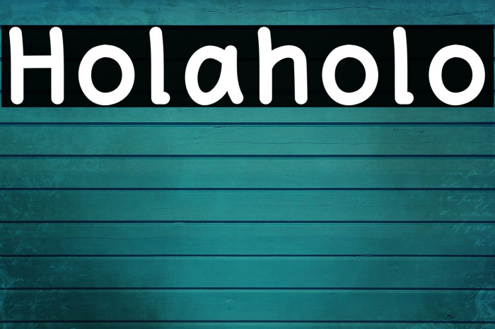 Holaholo Font examples