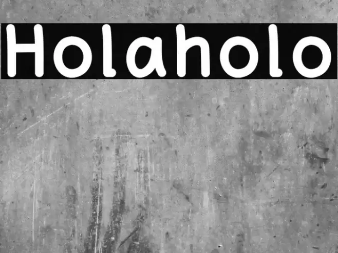 Holaholo Font examples