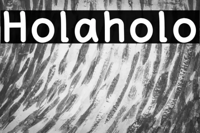 Holaholo Font examples