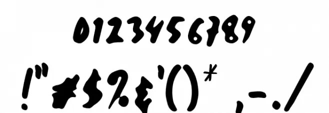 Holandy Regular Font OTHER CHARS