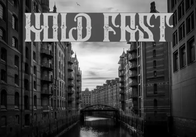 Hold Fast Font examples