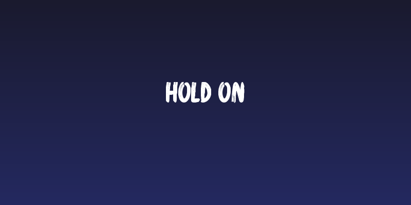 Hold On Social Header