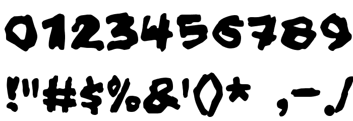 Hold your breath Font OTHER CHARS