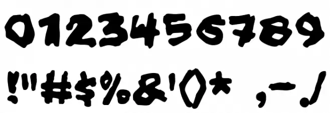 Hold your breath Font OTHER CHARS