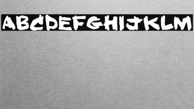 Hold your breath Font examples