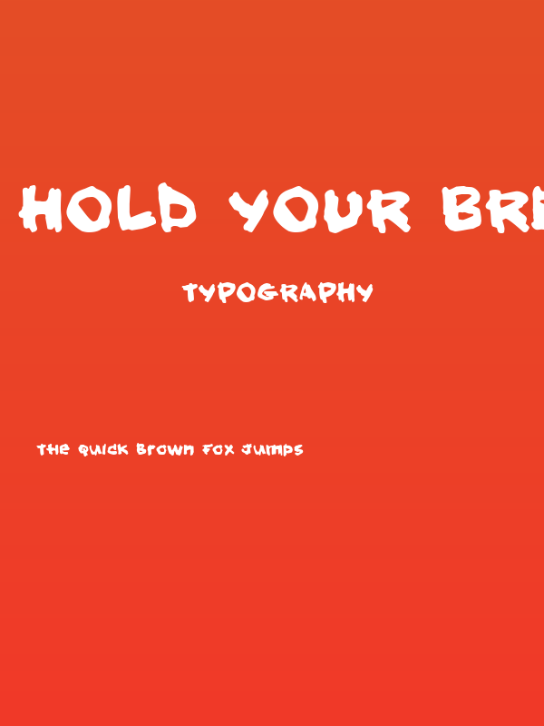 Hold your breath Poster