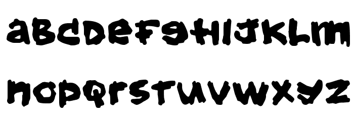 Hold your breath Font LOWERCASE