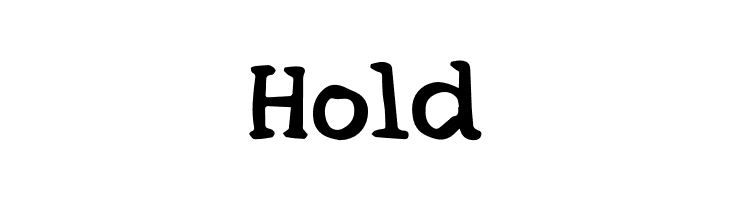 Hold  font caratteri gratis