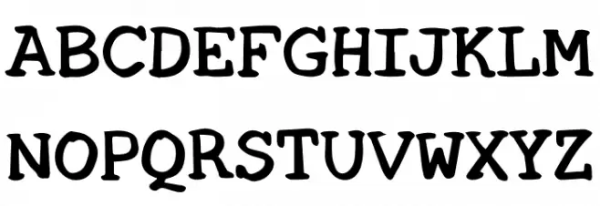 Hold Schriftart Groß
