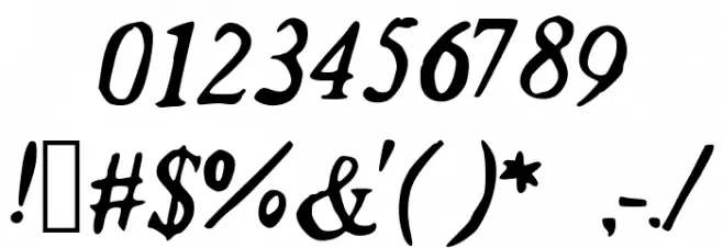 HoldMeClose Font OTHER CHARS