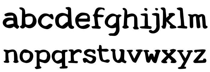 Hold Font LOWERCASE