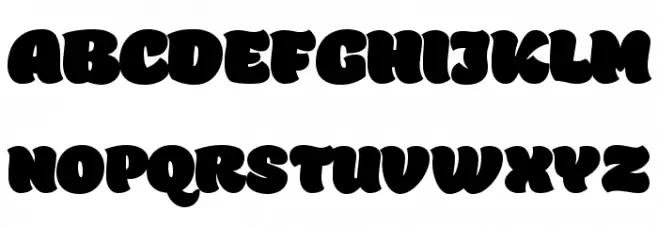 Holden Trial Fat Font UPPERCASE