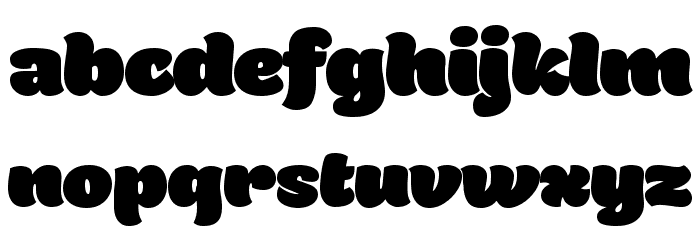Holden Trial Fat Font LOWERCASE
