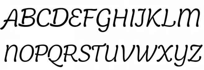 Holden Trial Light Italic 字体 大写