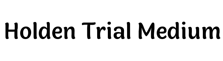 Holden Trial Medium Schriftart