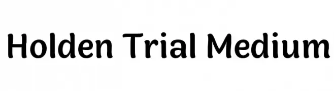 Holden Trial Medium  Fuentes Gratis Descargar