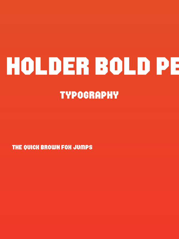 Holder Bold PERSONAL USE ONLY Regular Poster