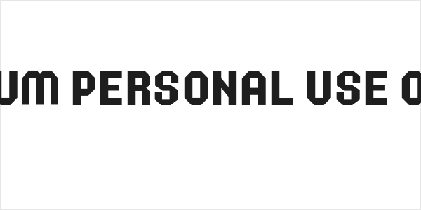 Holder Medium PERSONAL USE ONLY Regular Logo