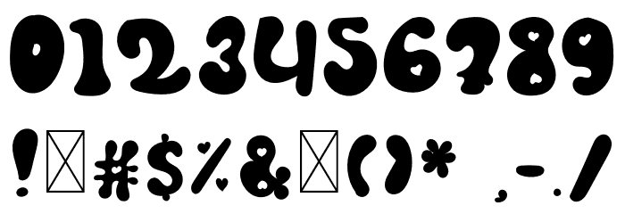 Holding Font OTHER CHARS