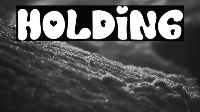 Holding フォント examples